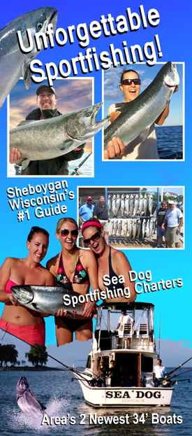 Sheboygan WI Charter Fishing for Trout & Salmon